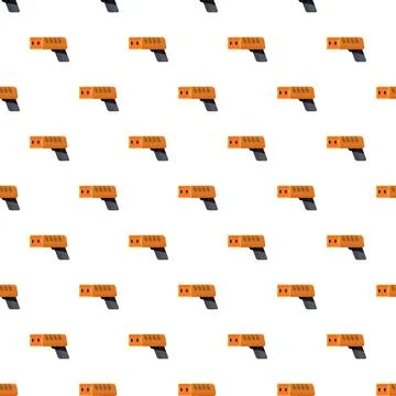 Infrared thermometer devices seamless pattern repeating medical instrument Stock Illustration