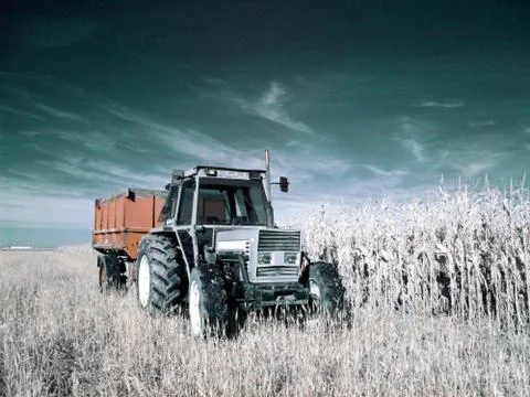 Infrared tractor Foto stock