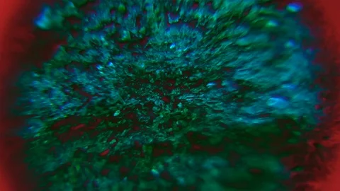 Infrared Vision of Adjusting Microscope Vision of Rock Stock Footage 127502072