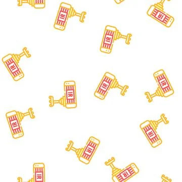 Infrared waves equipment vector seamless pattern Illustrazione stock