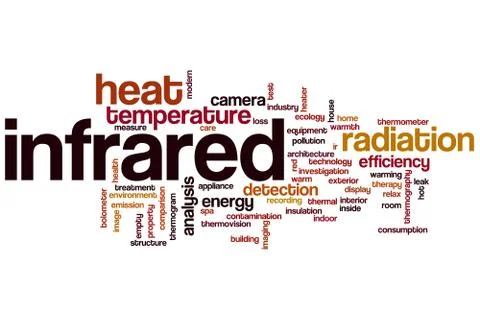 Infrared word cloud concept イラスト素材