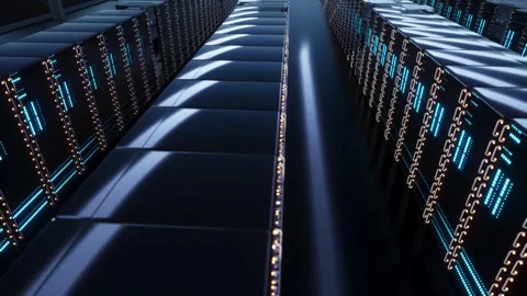 Infrastructure AI center Cutting-edge technology and artificial intelligence 4k Vídeos de archivo 247923608