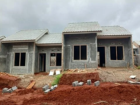 Infrastructure complex Cheap and subsidized housing area Stock Photos