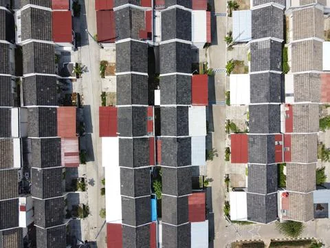 Infrastructure complex Cheap and subsidized housing area for Indonesian people Foto stock