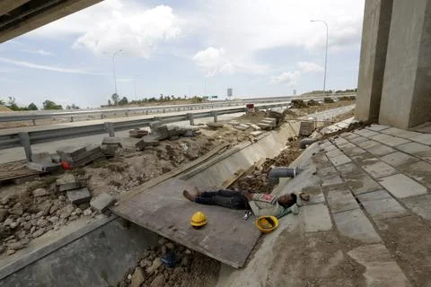 Infrastructure development programme in Indonesia, Banda Aceh - 11 Jun 2020 스톡 사진