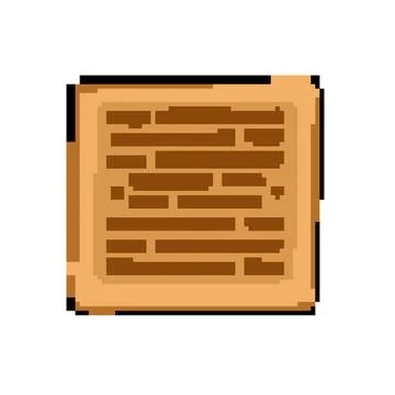 Infrastructure drain cover pixel art vector illustration Stock Illustration