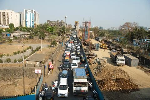 Infrastructure - Flyovers construction Stockfoto's