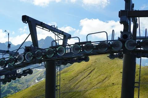Infrastructure of a funicular Stock Photos