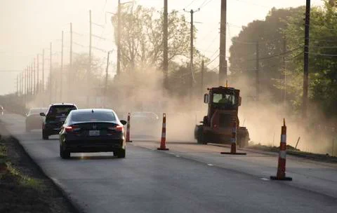 Infrastructure highway repaving Stock Photos