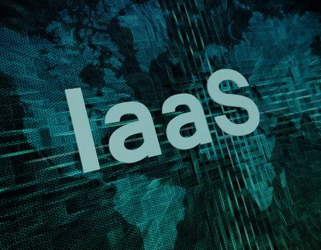 Infrastructure as a service Illustrazione stock