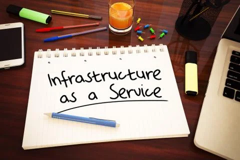 Infrastructure as a Service Stock Illustration