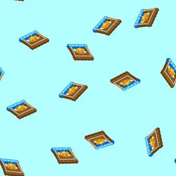 Infrastructure survey drone isometric icon seamless pattern 스톡 일러스트