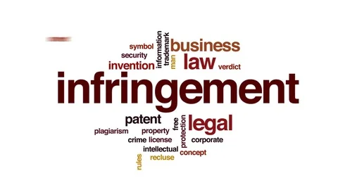 Infringement animated word cloud, text d... | Stock Video | Pond5