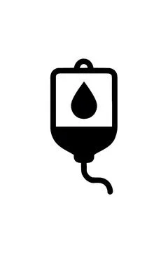 Infusion bag Flat Icon Perfect for Web, App, UI Design, and Graphic Design. Stock Illustration