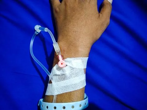 Infusion Hand Stock Photos