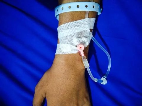 Infusion Hand Stock Photos