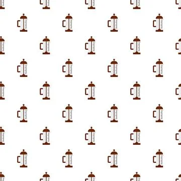 Infusion pot pattern seamless Stock Illustration