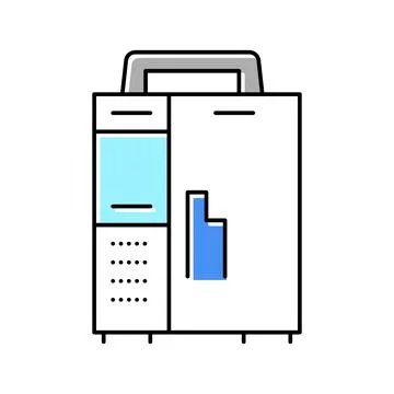Infusion pump color icon vector illustration Stock Illustration