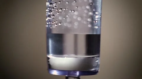Infusion system drip chamber Stock Footage 58257211
