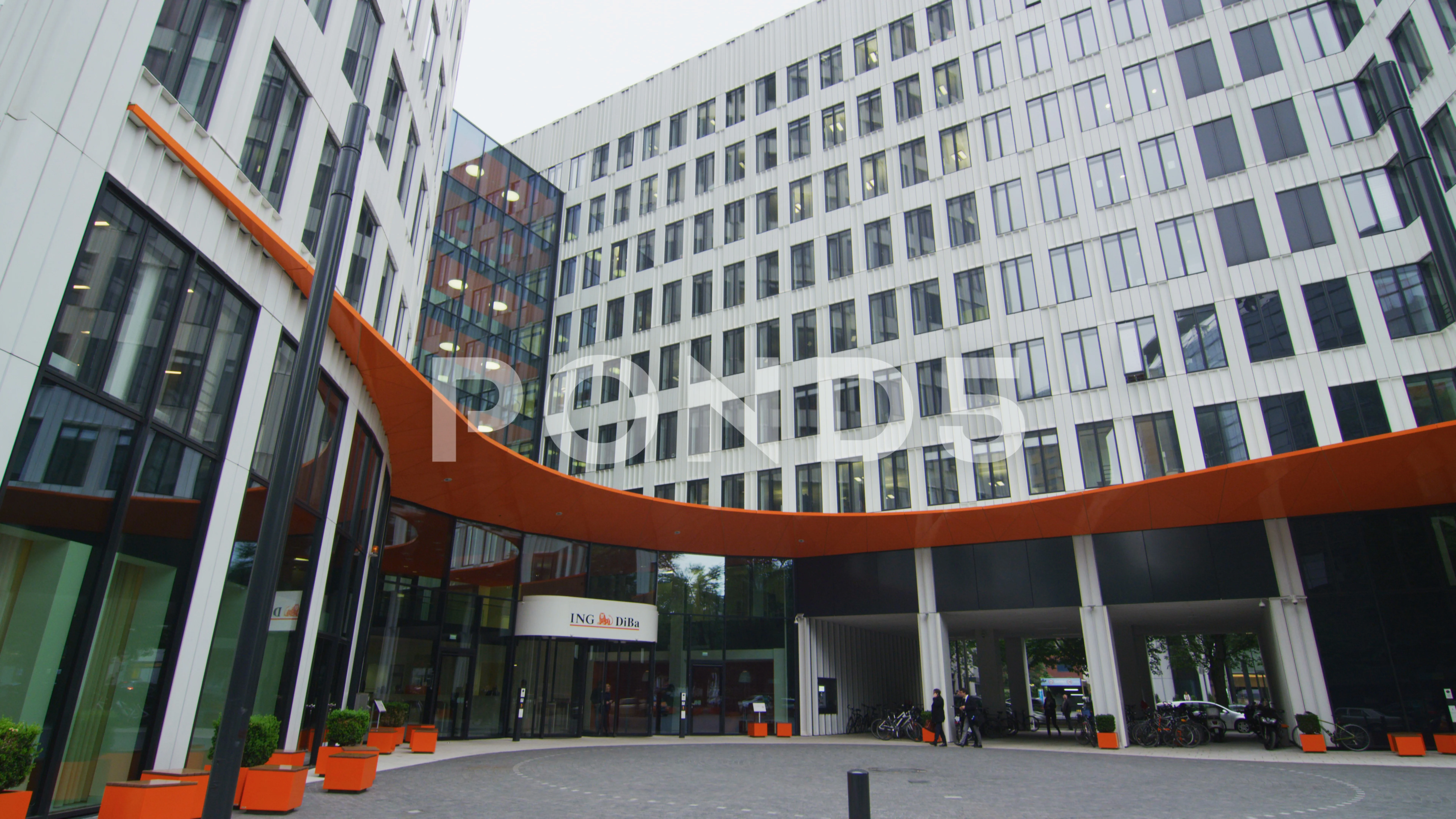 Ing Diba Headquarters Frankfurt Bankin Stock Video Pond5