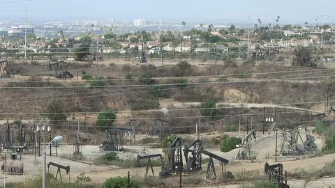 Inglewood Oil Fields. Stock Footage 119076083
