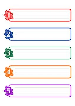 Ingofraphic presentation template of for working process in five steps with s Stock Illustration