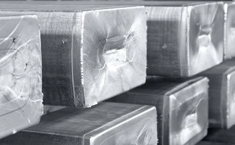 Ingots in a foundry Foto stock