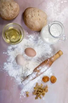 Ingredient baking Stock Photos