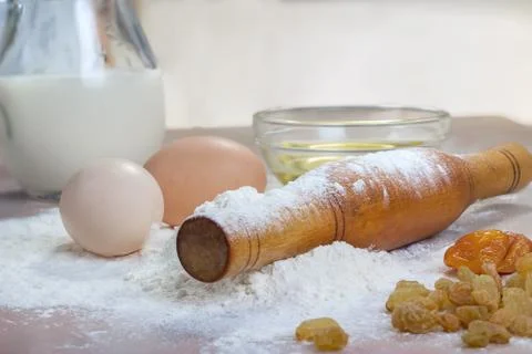 Ingredient  for home baking Foto stock