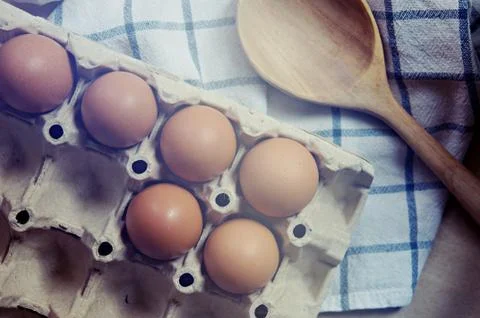 Ingredient in the kitchen with sunlight from the window. Foto stock