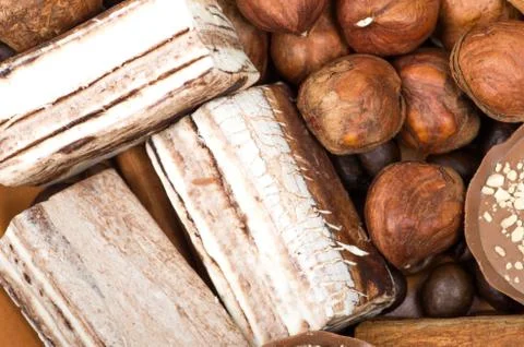 Ingredients background Stock Photos