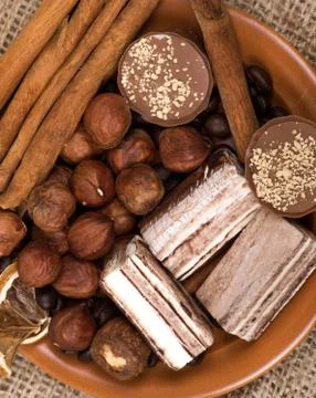 Ingredients background Stock Photos