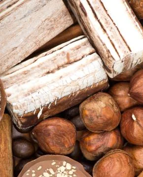 Ingredients background Stock Photos