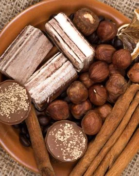 Ingredients background Stock Photos