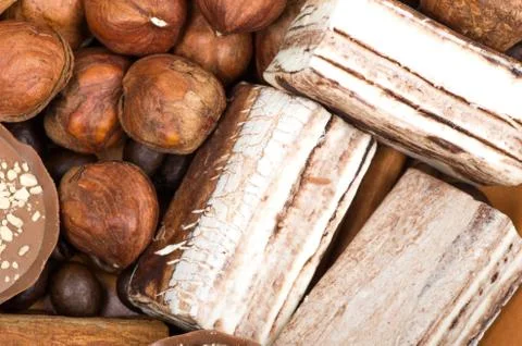 Ingredients background Stock Photos