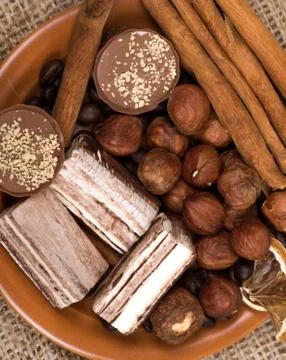 Ingredients background Stock Photos