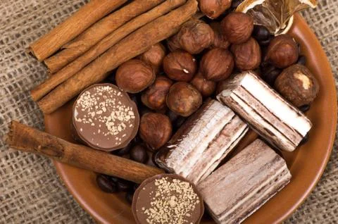 Ingredients background Stock Photos