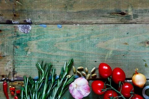 Ingredients background Stock Photos