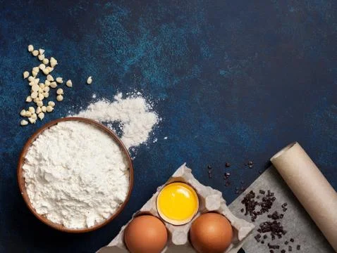 Ingredients for baking Stock Photos
