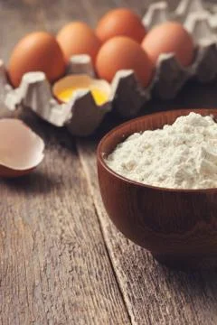 Ingredients for baking Stock Photos
