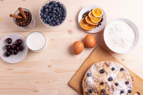 Ingredients for baking Stock Photos