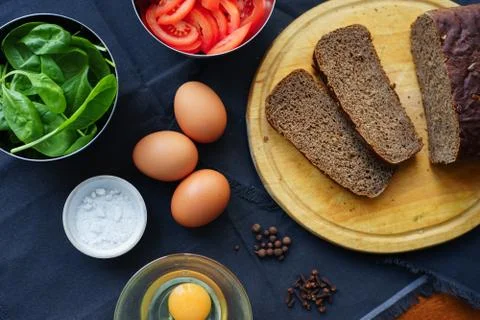 Ingredients for breakfast Stock Photos