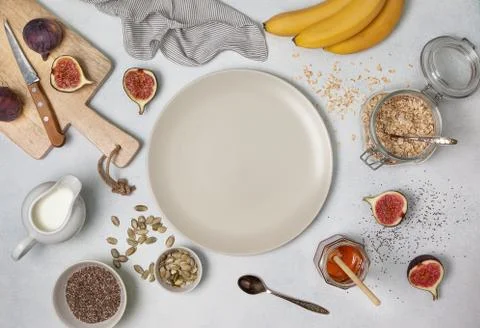 Ingredients for breakfast Stock Photos