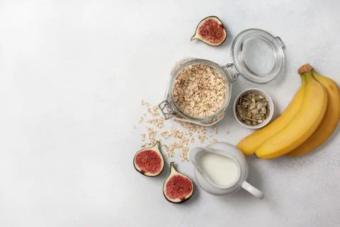 Ingredients for breakfast Stock Photos