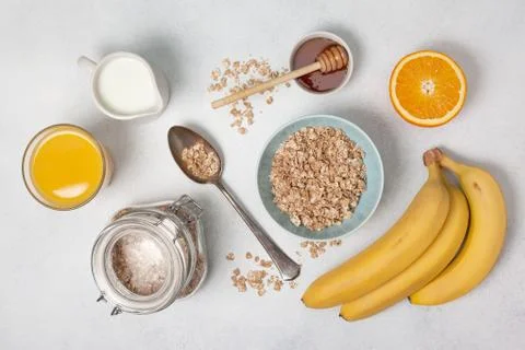 Ingredients for breakfast Stock Photos