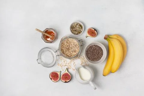 Ingredients for breakfast Stock Photos