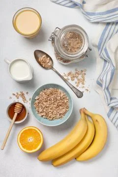 Ingredients for breakfast Stock Photos