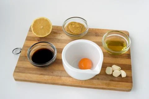 Ingredients: Caesar Salad Stock-Fotos