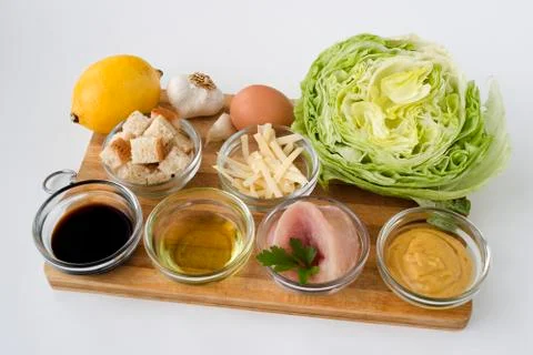 Ingredients: Caesar Salad Stock Photos