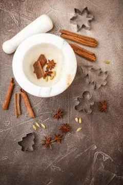 Ingredients for christmas baking Stock Photos